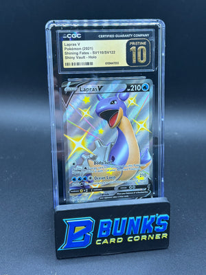 Lapras V Shiny Vault Holo CGC Pristine 10