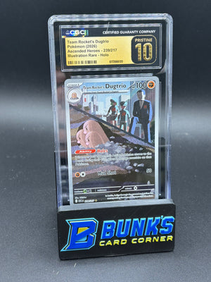 Team Rocket's Dugtrio Illustration Rare Holo CGC Pristine 10