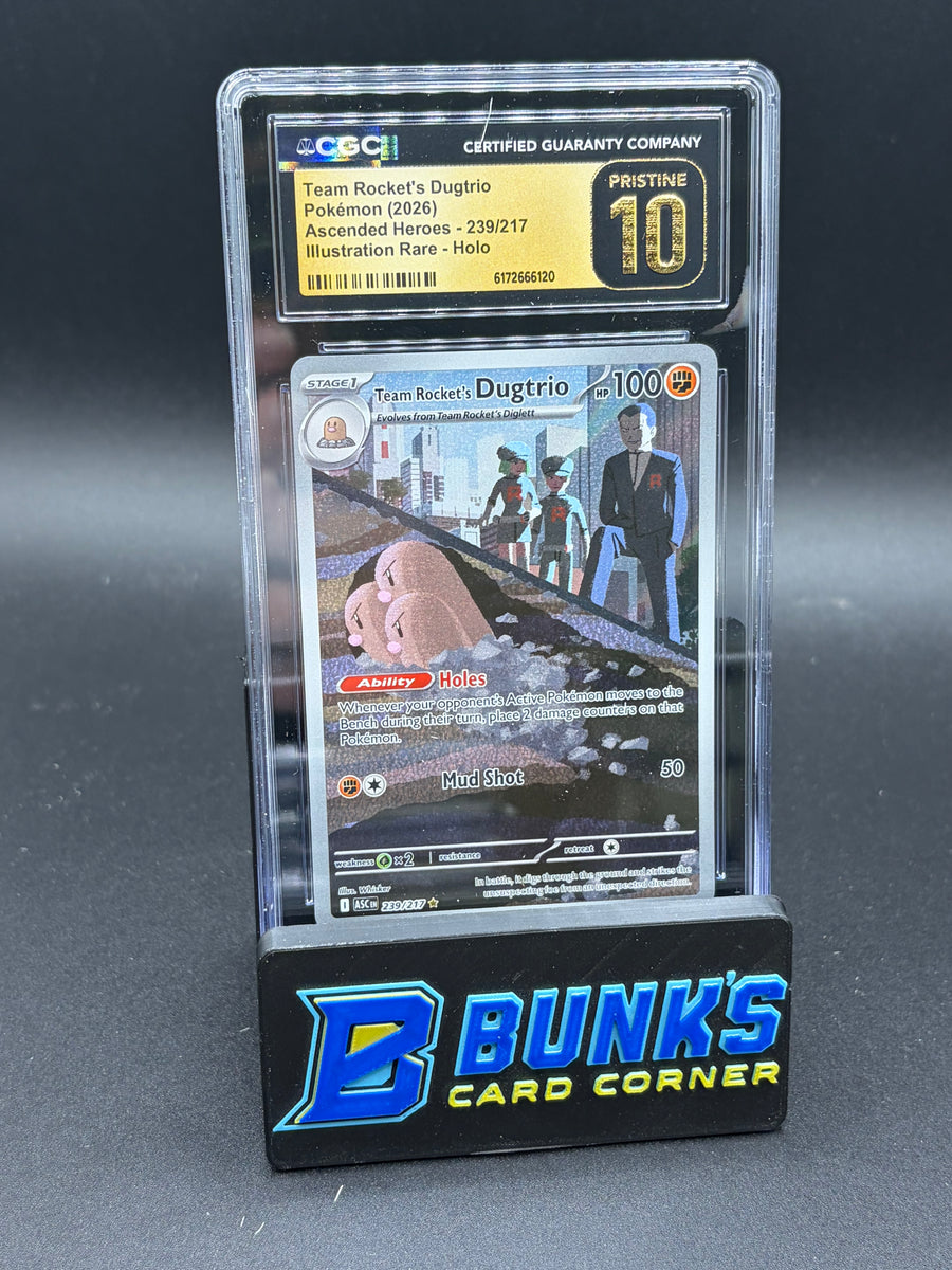 Team Rocket's Dugtrio Illustration Rare Holo CGC Pristine 10