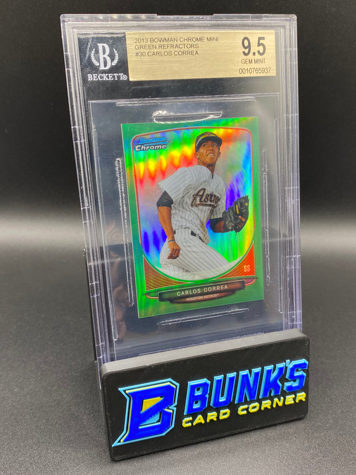 2013 Carlos Correa Green Ref. Beckett 9.5