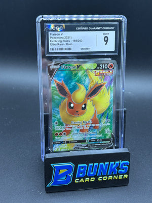 Flareon V Ultra Rare Holo CGC 9