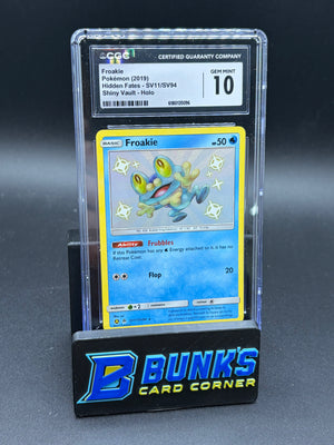 Froakie Shiny Vault Holo CGC 10