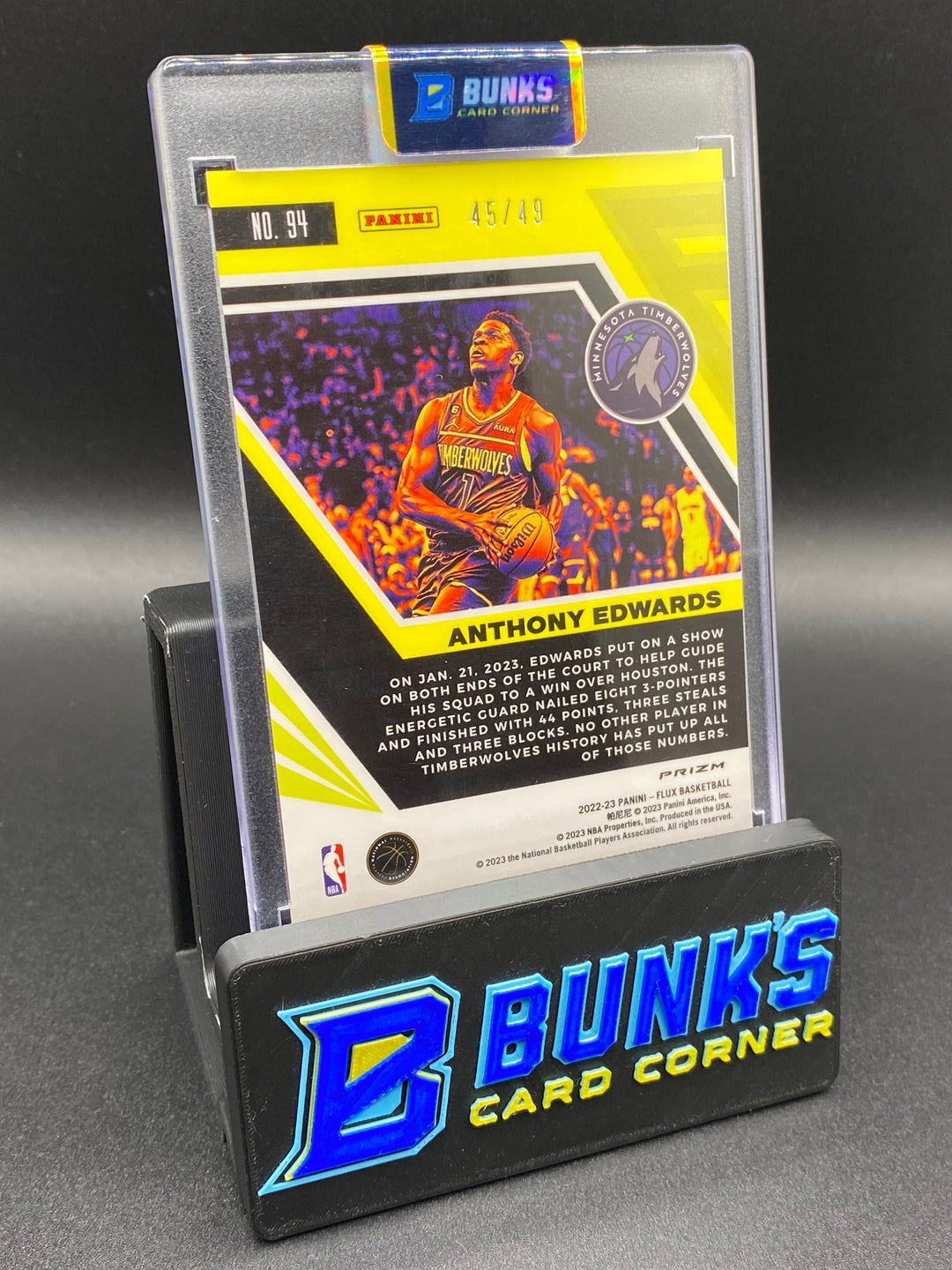2022-23 Anthony Edwards Panini Prizm 45/49