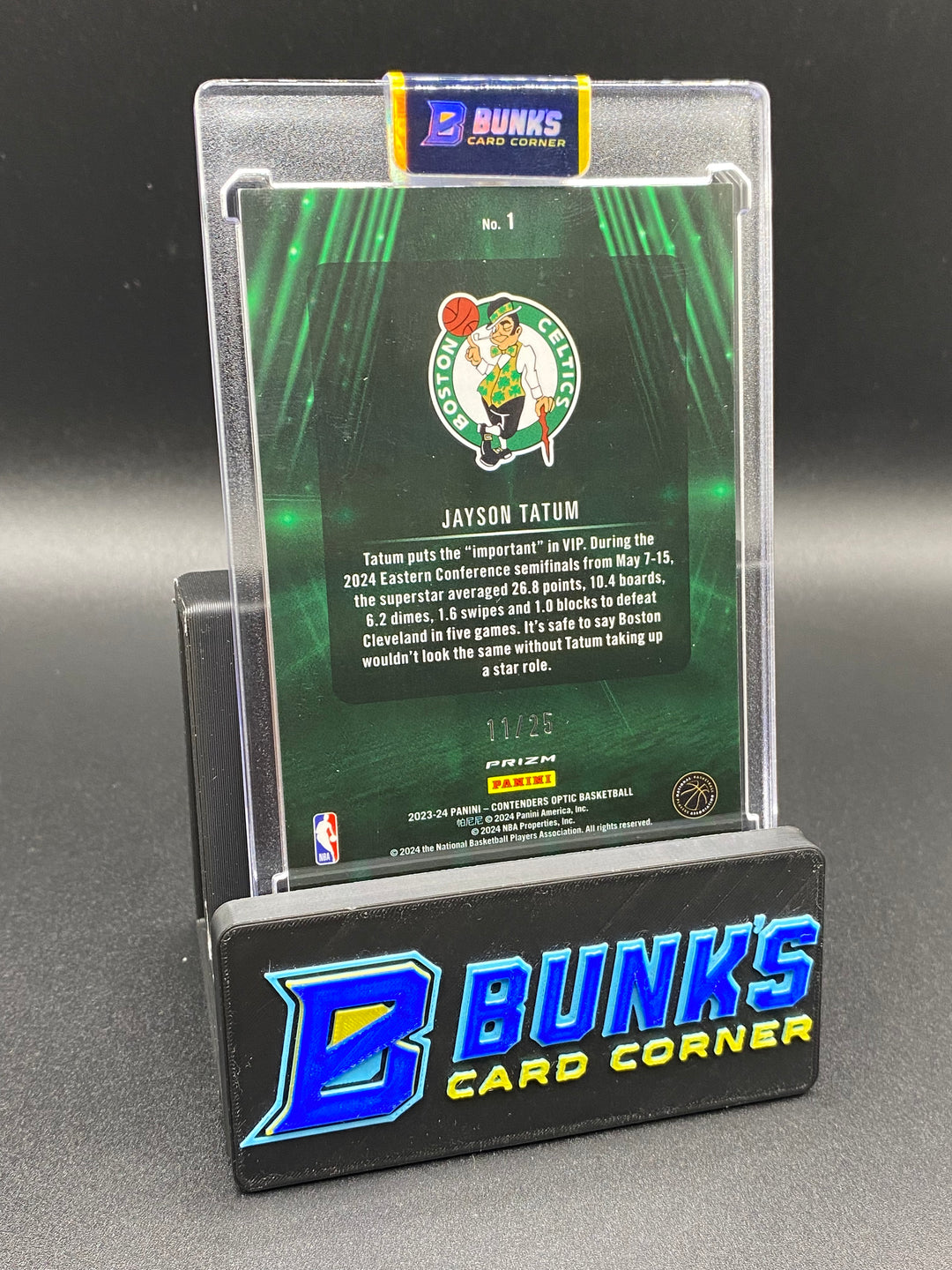 2023-24 Jayson Tatum Optic Contenders Prizm 11/25
