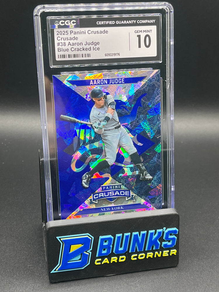 2025 Aaron Crusade Blue Cracked Ice CGC 10