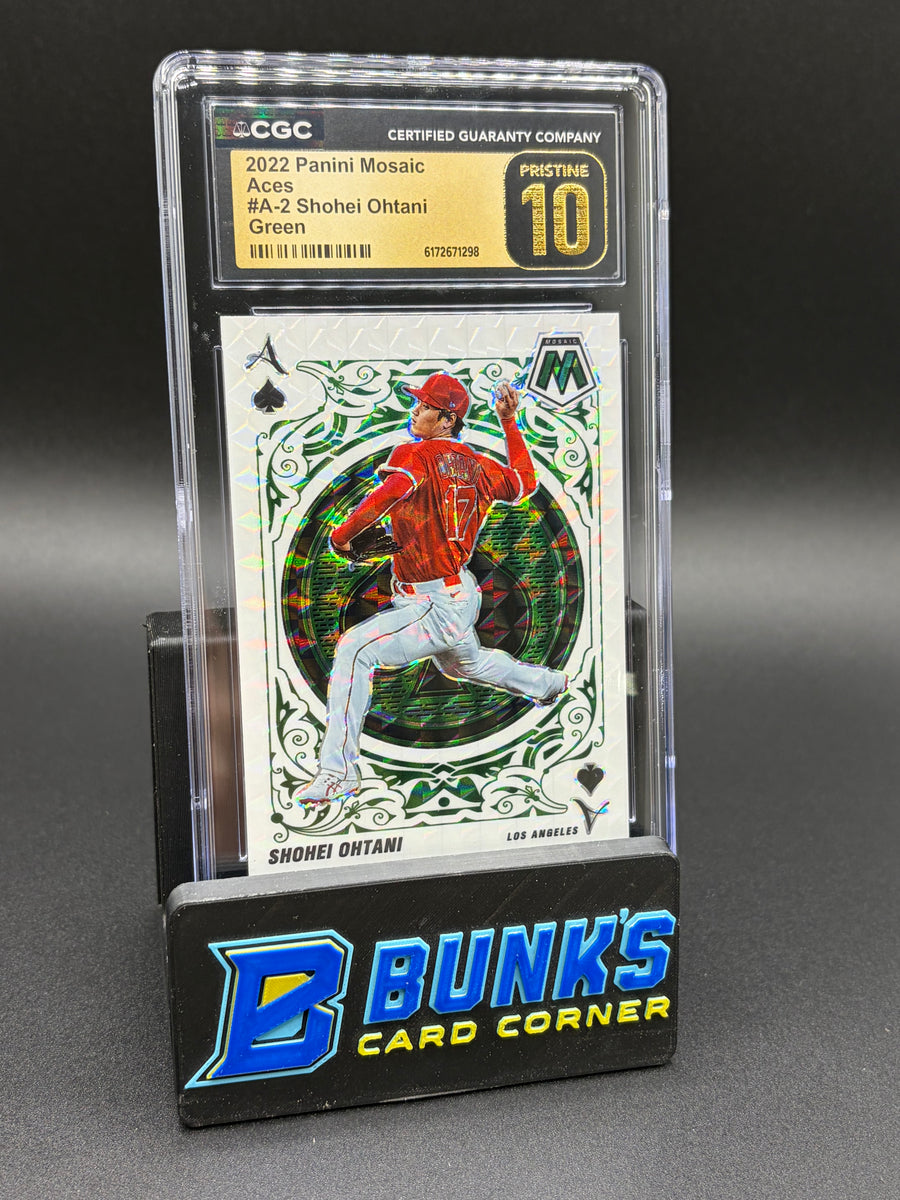 2022 Shohei Ohtani Green Aces Mosaic CGC Pristine 10