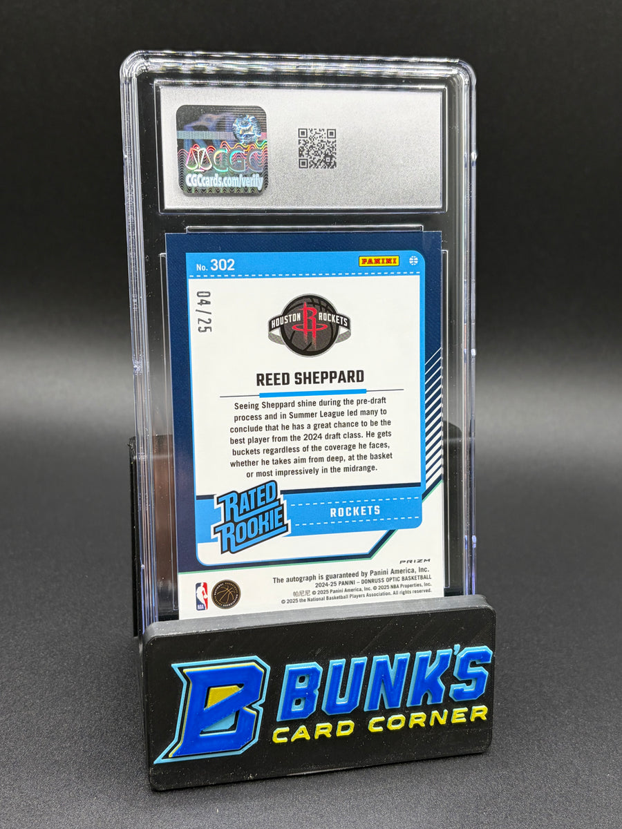 2024-25 Reed Sheppard Green International Auto CGC 9.5 Auto 10 RC 4/25