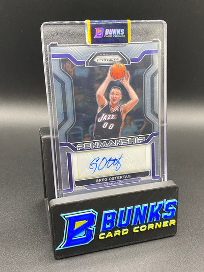 2021-22 Greg Ostertag Panini Prizm Auto