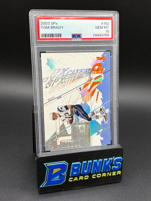 2003 Tom Brady SPx PSA 10