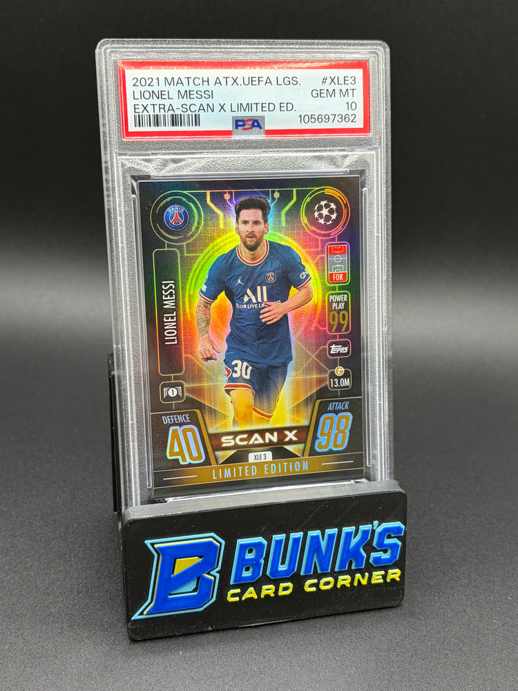 2021 Lionel Messi Extra Scan Limited PSA 10