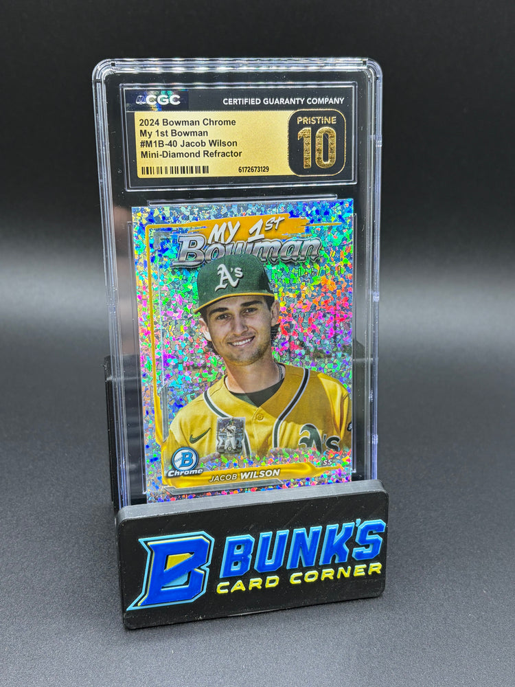 2024 Jacob Wilson Mini Diamond Refractor Bowman Chrome CGC Pristine 10 66/150