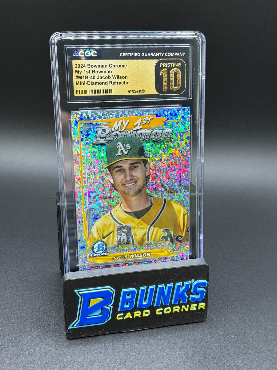 2024 Jacob Wilson Mini Diamond Refractor Bowman Chrome CGC Pristine 10 66/150