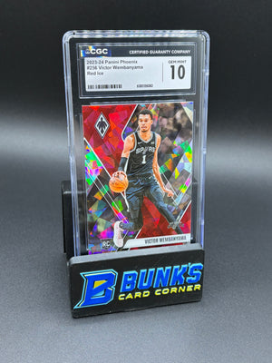 2023-24 Victor Wembanyama Red Ice Phoenix CGC 10 RC