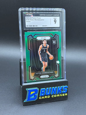 2023-24 Victor Wembanyama Green Prizm CGC 9 RC