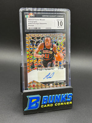 2024-25 Ayo Dosunmu Bronze CGC 10 Auto 10 46/75