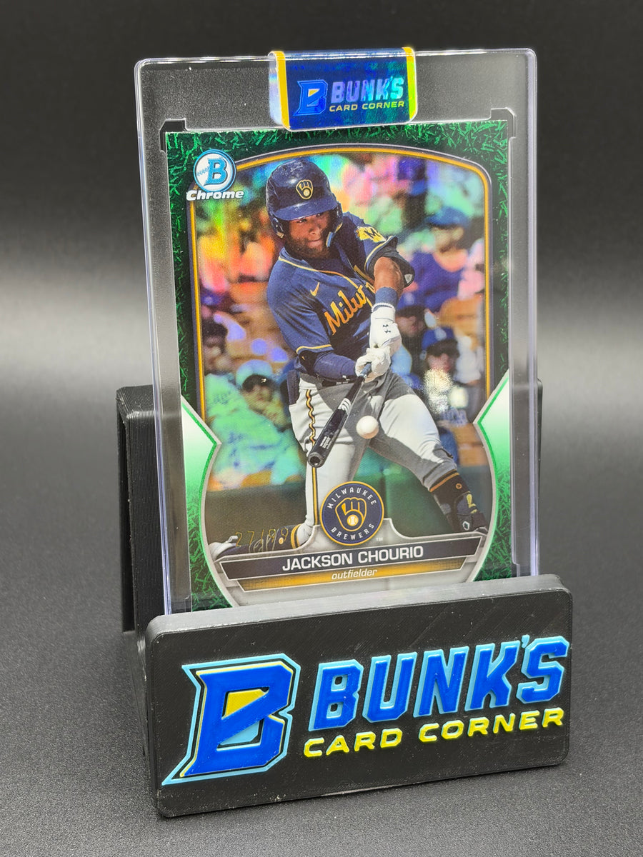 2023 Jackson Chourio Topps Green Grass Refractor 27/99