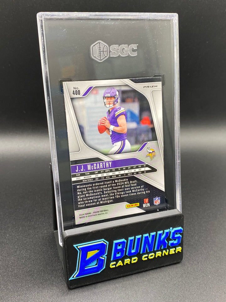 2024 JJ McCarthy Lazer Prizm SGC 9.5