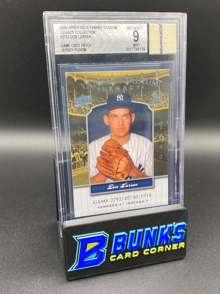 2008 Legacy Collection Don Larsen Beckett 9 Patch