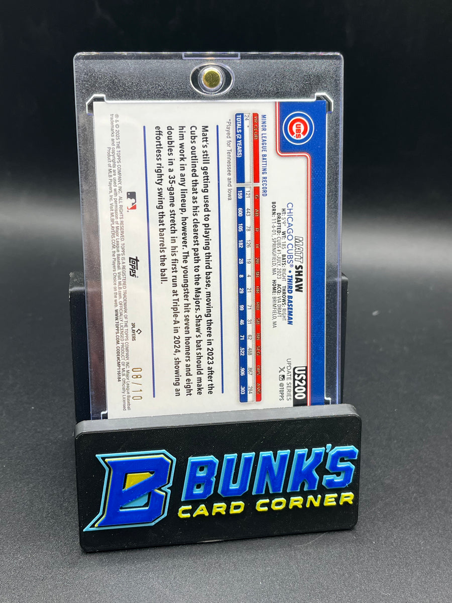 2025 Matt Shaw Topps