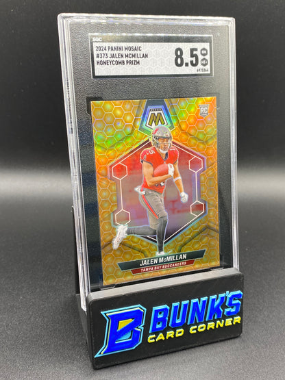 2024 Jalen McMillan Honeycomb Prizm SGC 8.5