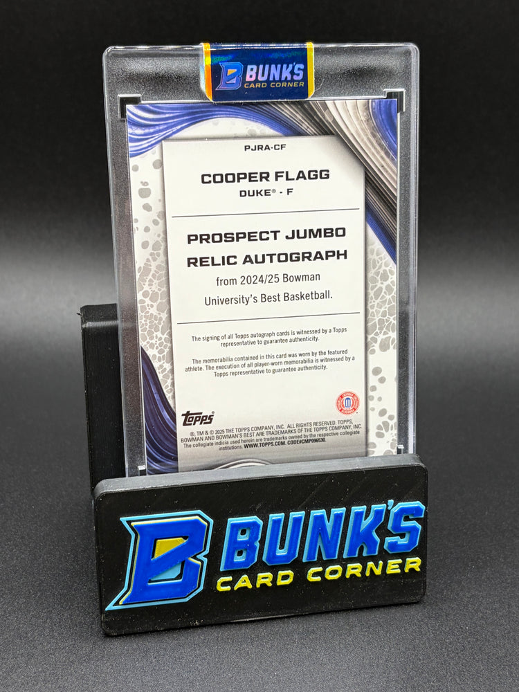 2025 Cooper Flagg Topps Jumbo Relic Auto