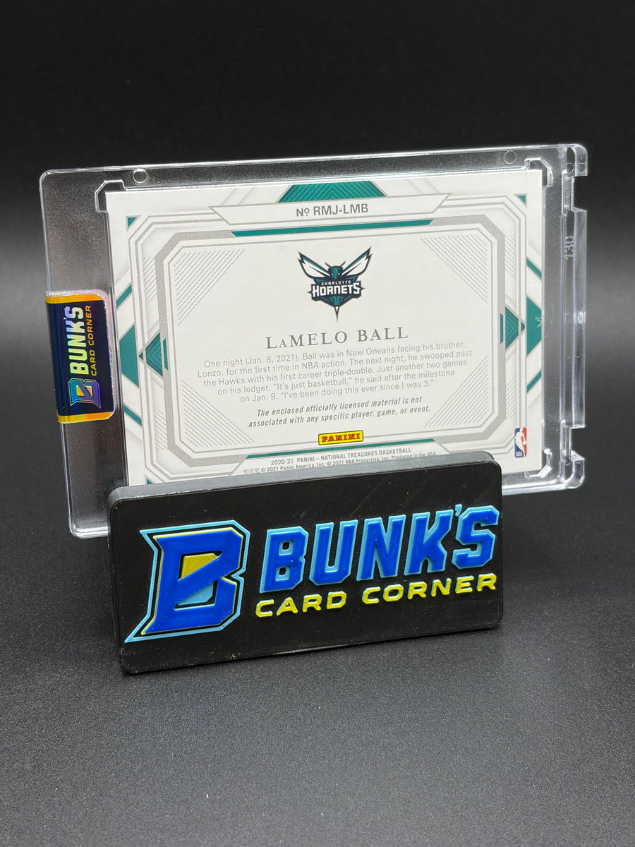 2020-21 LaMelo Ball National Treasures Jumbo Patch RC 13/25