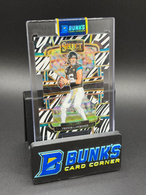 2023 Trevor Lawrence Select Zebra Concourse Level Die Cut