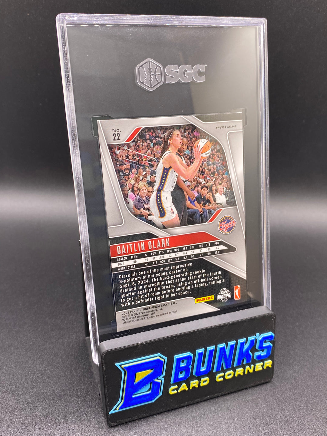 2024 Caitlin Clark Green Prizm SGC 10