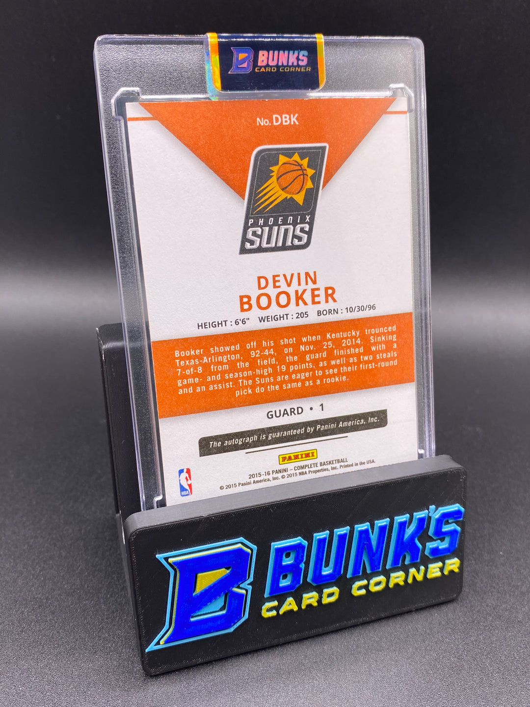 2015-16 Devin Booker Auto RC Complete