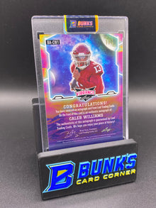 2022 Caleb Williams Vibrance Green Cracked Ice Auto 1/7