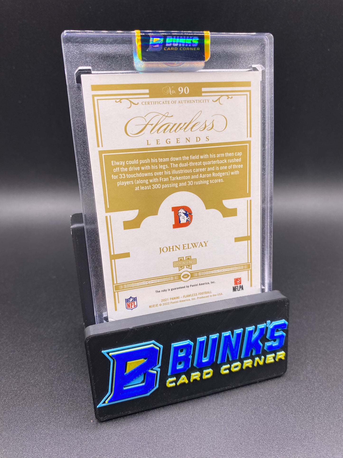 2021 John Elway Flawless Ruby 4/20