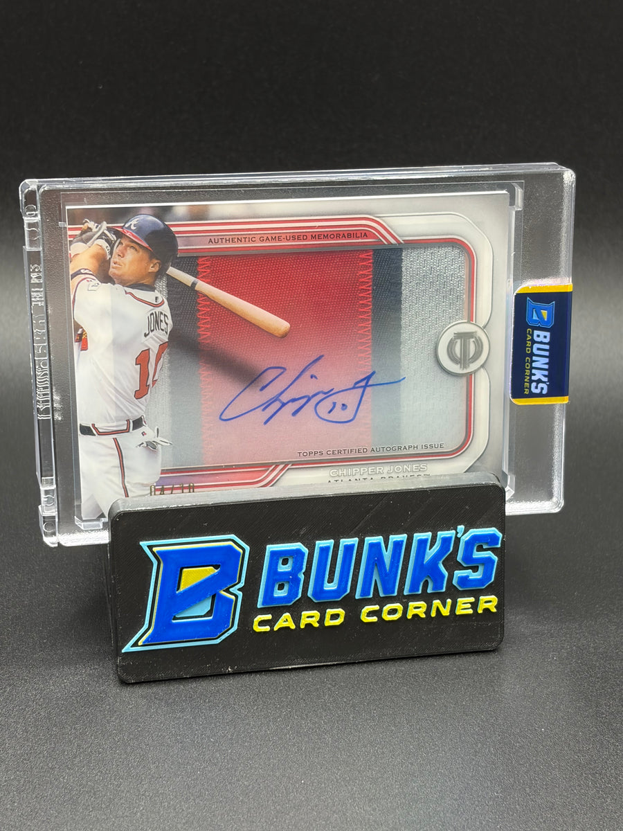 2026 Chipper Jones Prime Patch Auto Relic 3 Color Patch 4/10
