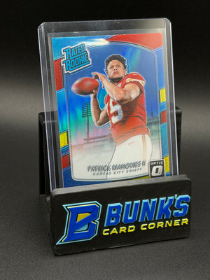 2017 Patrick Mahomes II Red Yellow Prizm RC