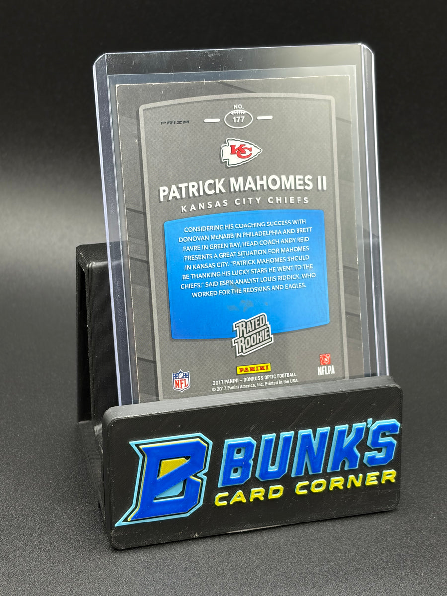 2017 Patrick Mahomes II Red Yellow Prizm RC