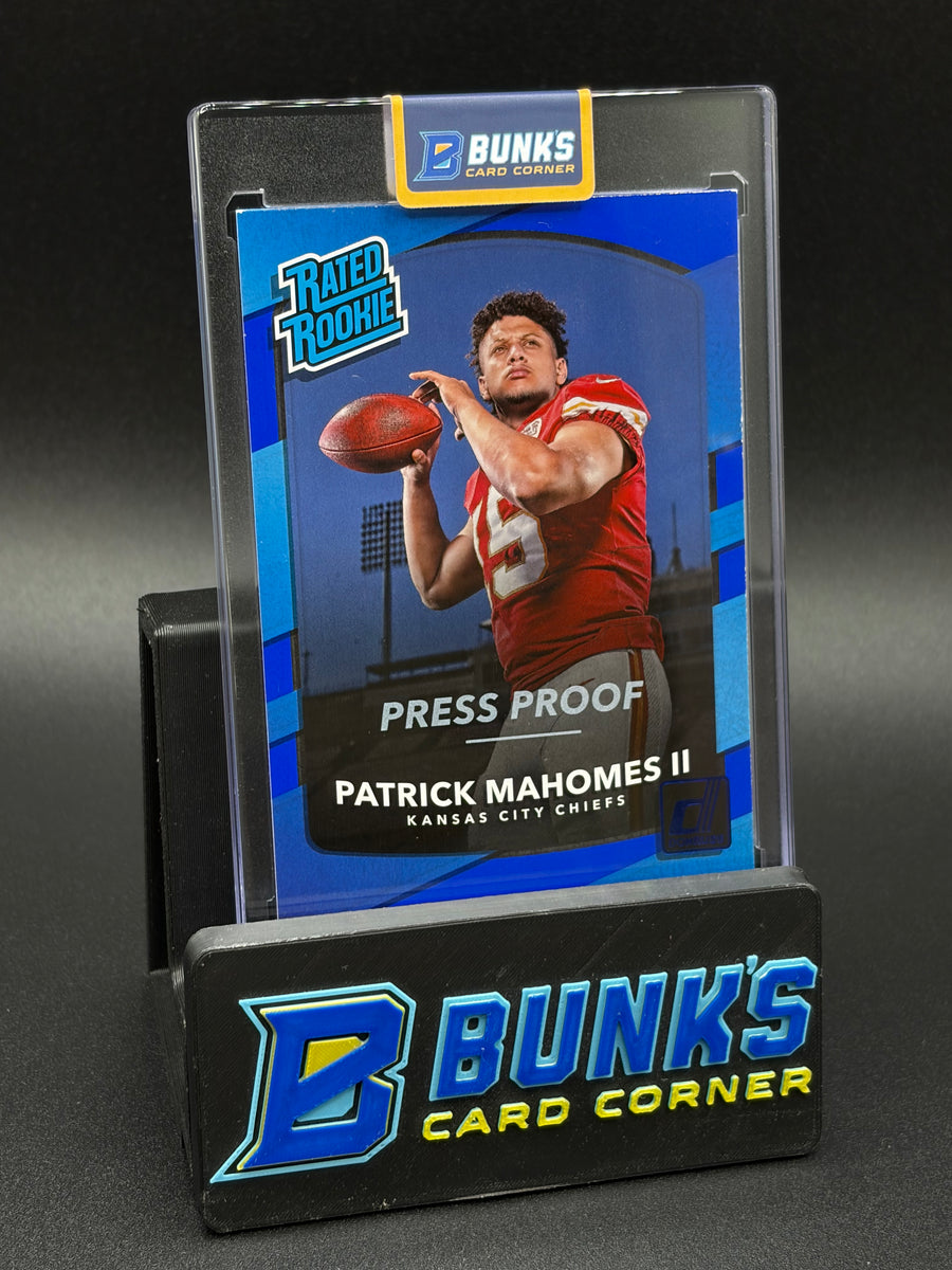 2017 Patrick Mahomes II Blue Press Proof Rated Rookie