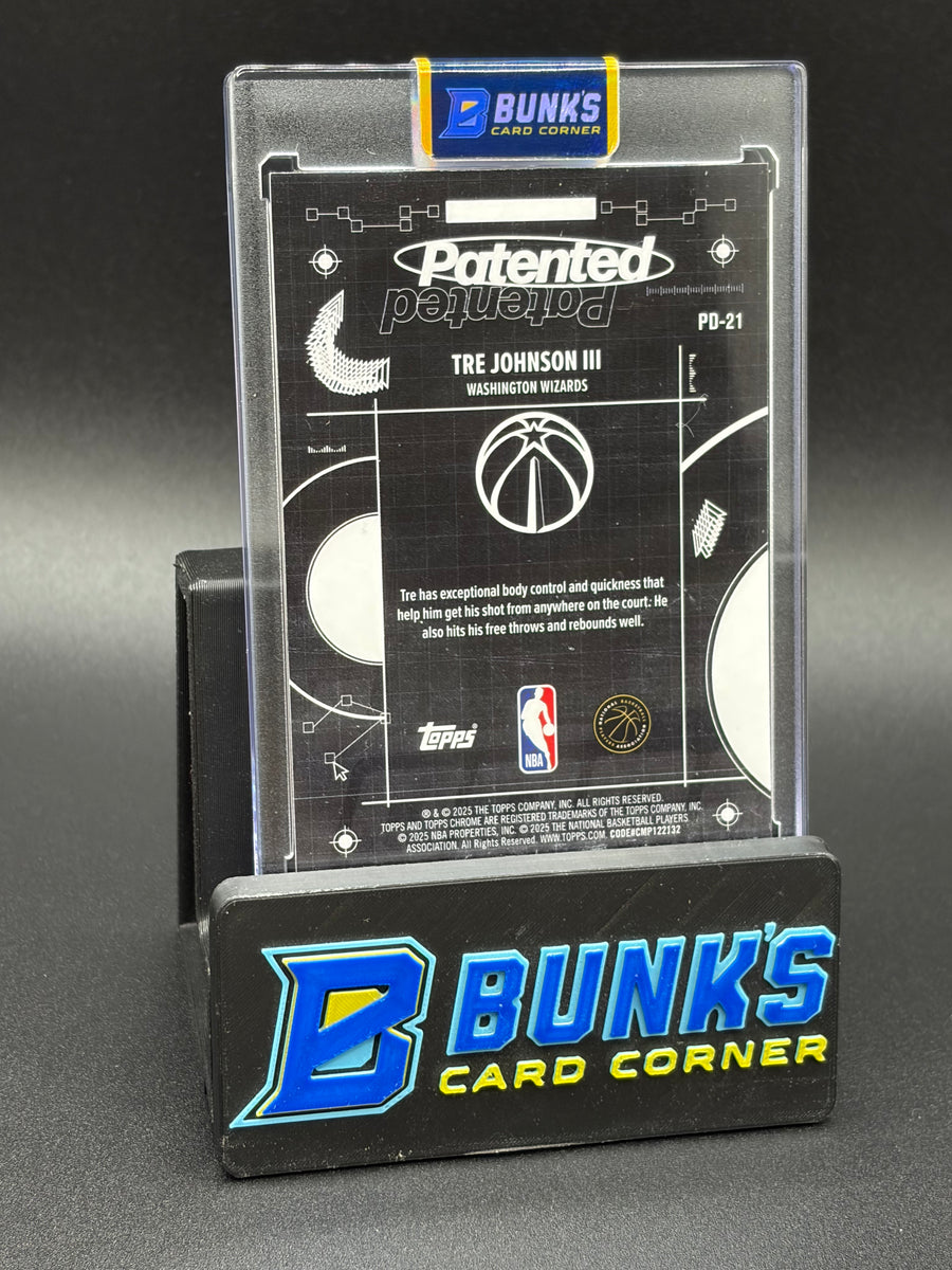 2025 Tre Johnson III Patented Case Topps