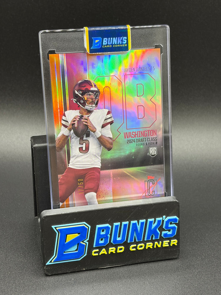 2025 Jayden Daniels Signature Class Orange Refractor 17/50 RC