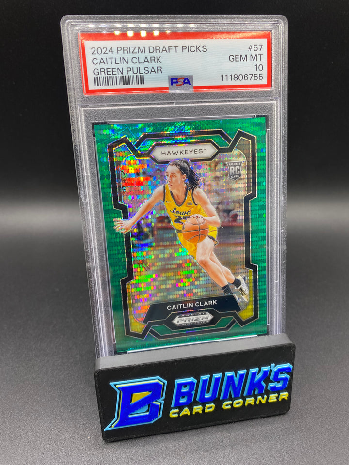 2024 Caitlin Clark Green Pulsar PSA 10 17/25