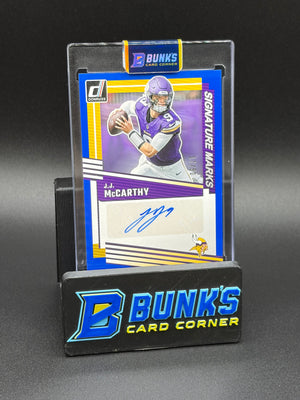 2025 JJ McCarthy Donruss Signature Marks 17/50
