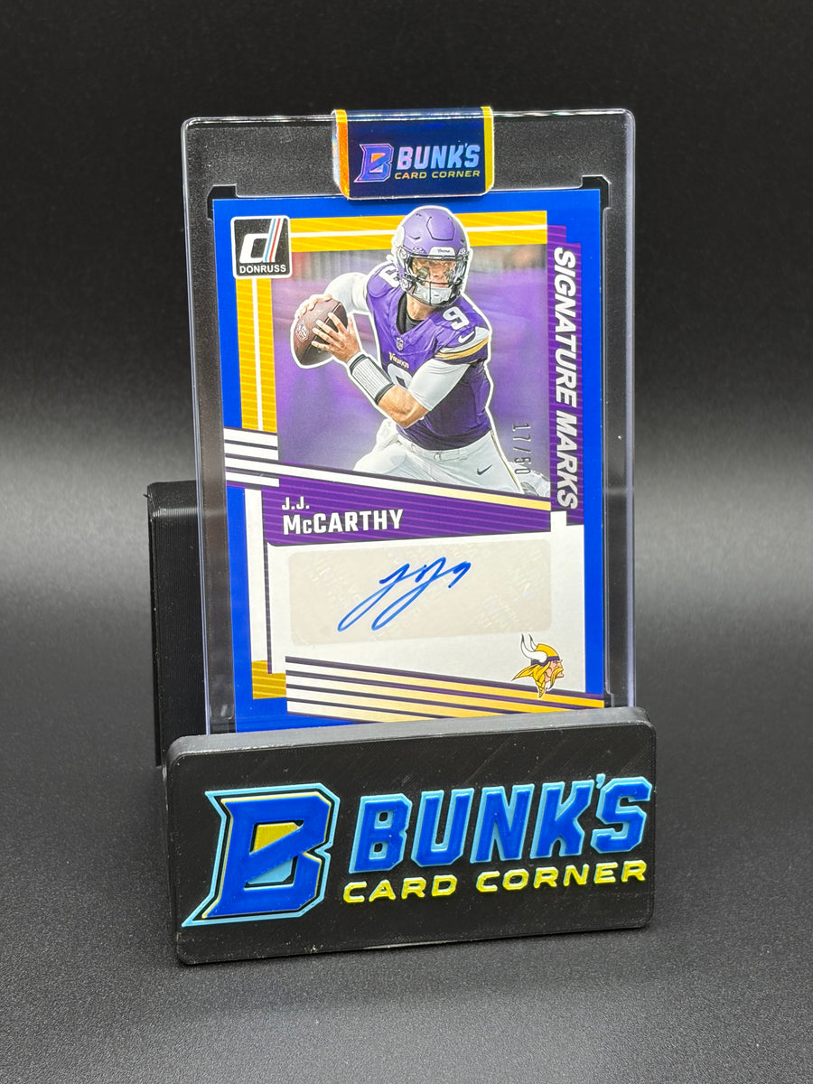 2025 JJ McCarthy Donruss Signature Marks 17/50