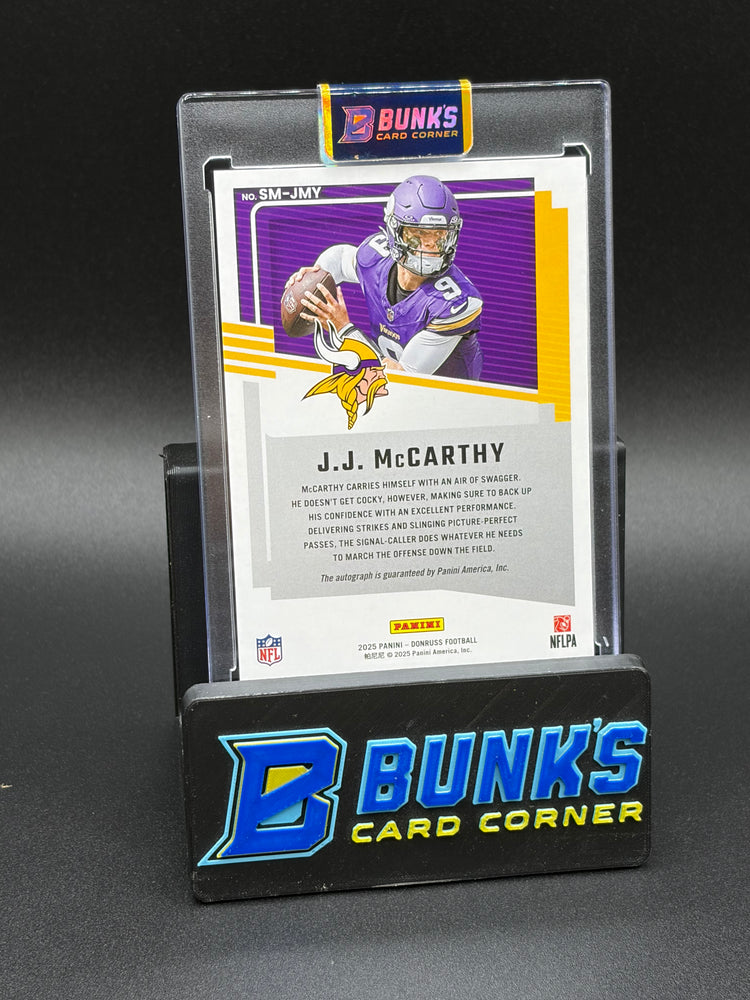 2025 JJ McCarthy Donruss Signature Marks 17/50