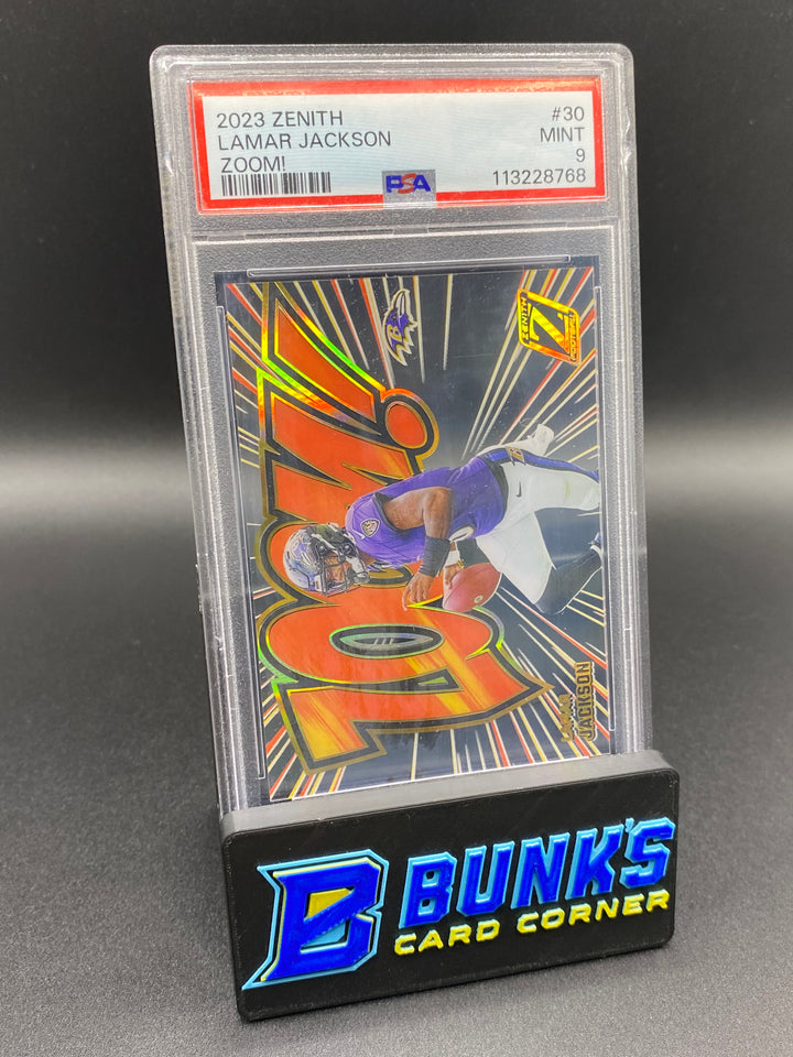 2023 Lamar Jackson Zoom PSA 9