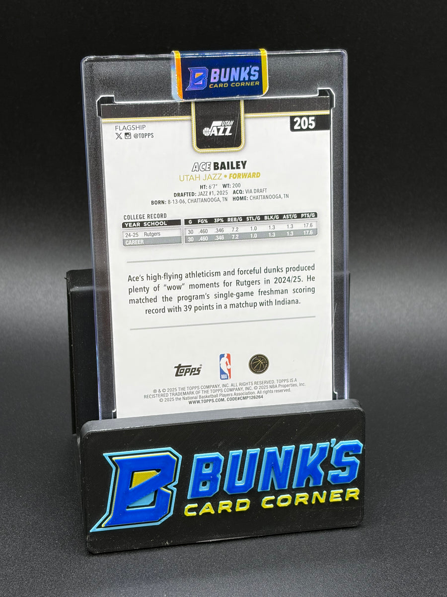 2025 Ace Bailey Topps Black Friday Exclusive 15/99 RC