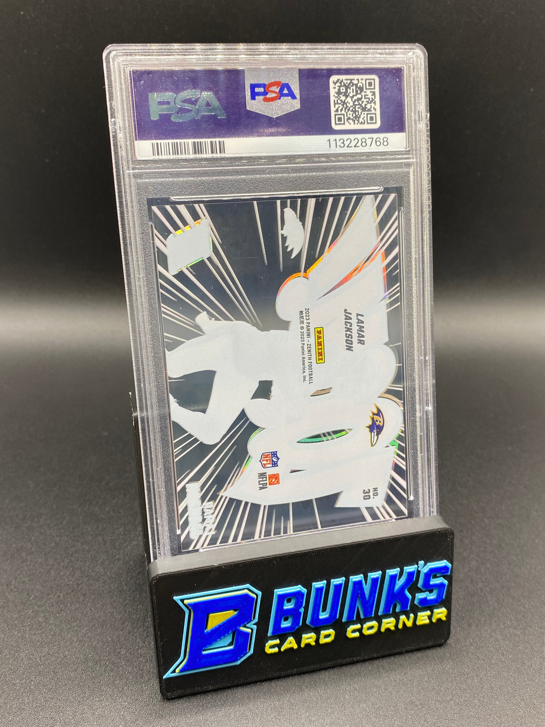 2023 Lamar Jackson Zoom PSA 9