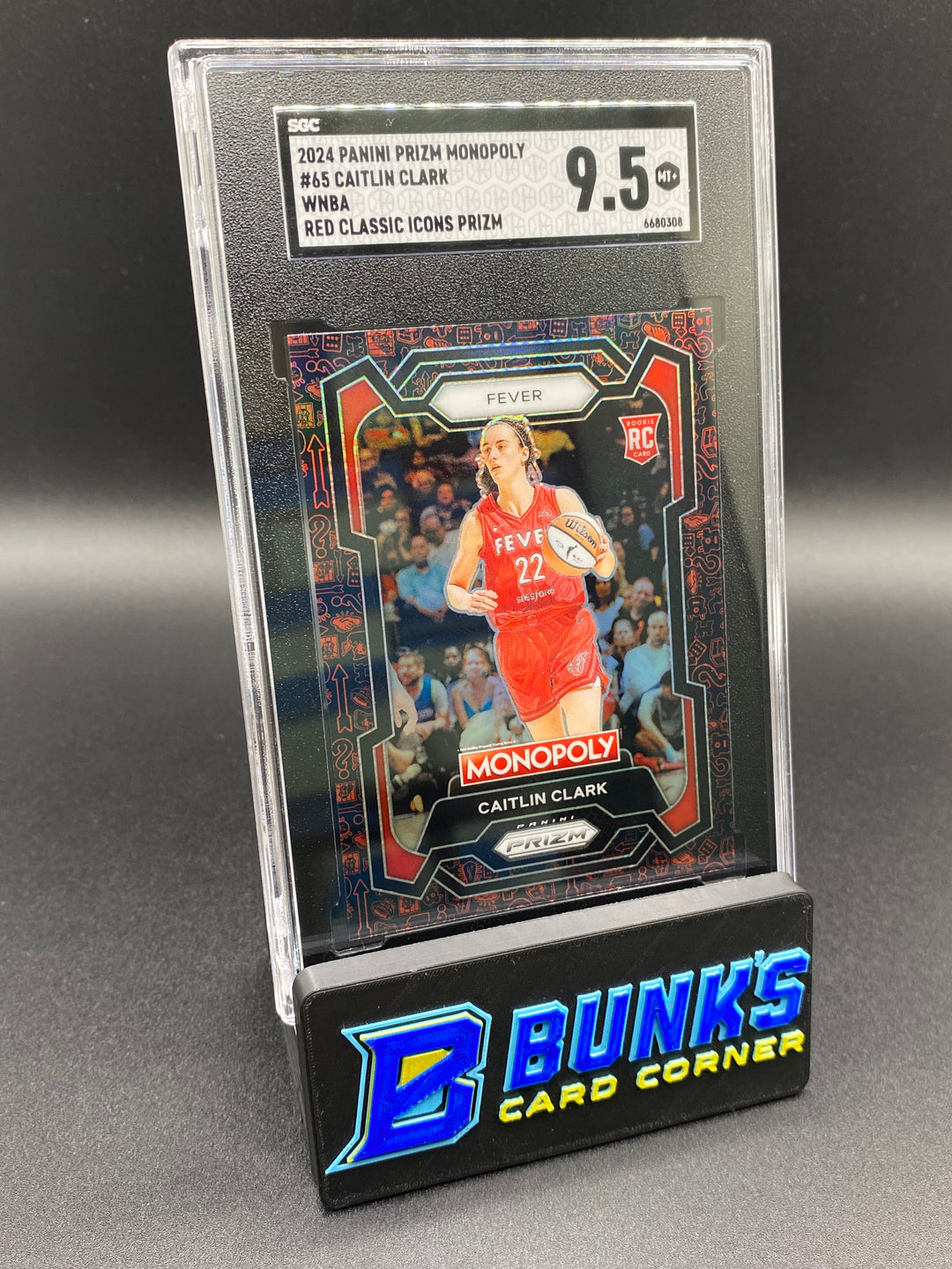 2024 Caitlin Clark WNBA Red Classic Icons Prizm SGC 9.5