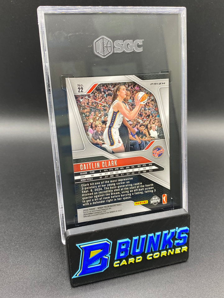 2024 Caitlin Clark Ice Prizm SGC 9
