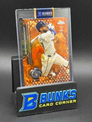 2025 Jackson Chourio Topps Cactus Jack Orange Refractor 23/25