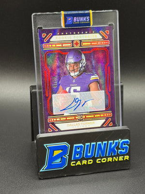2024 Dallas Turner Auto Rookie Portraits 7/10 RC