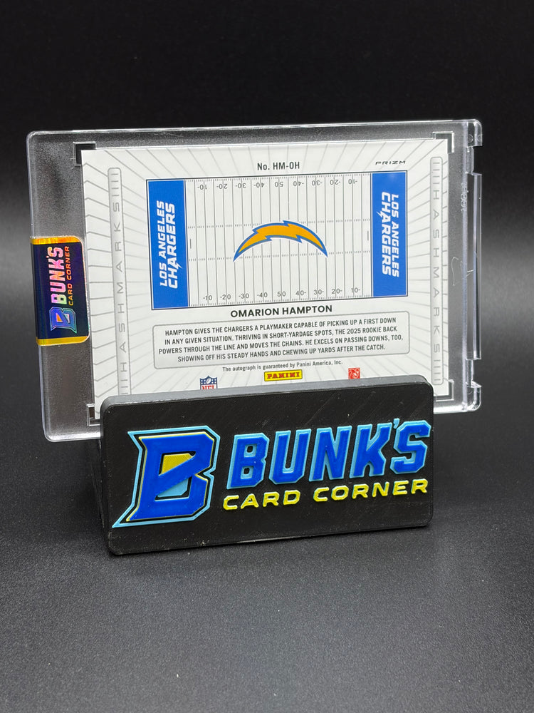 2025 Omarion Hampton Donruss Optic Hashmarks Auto RC