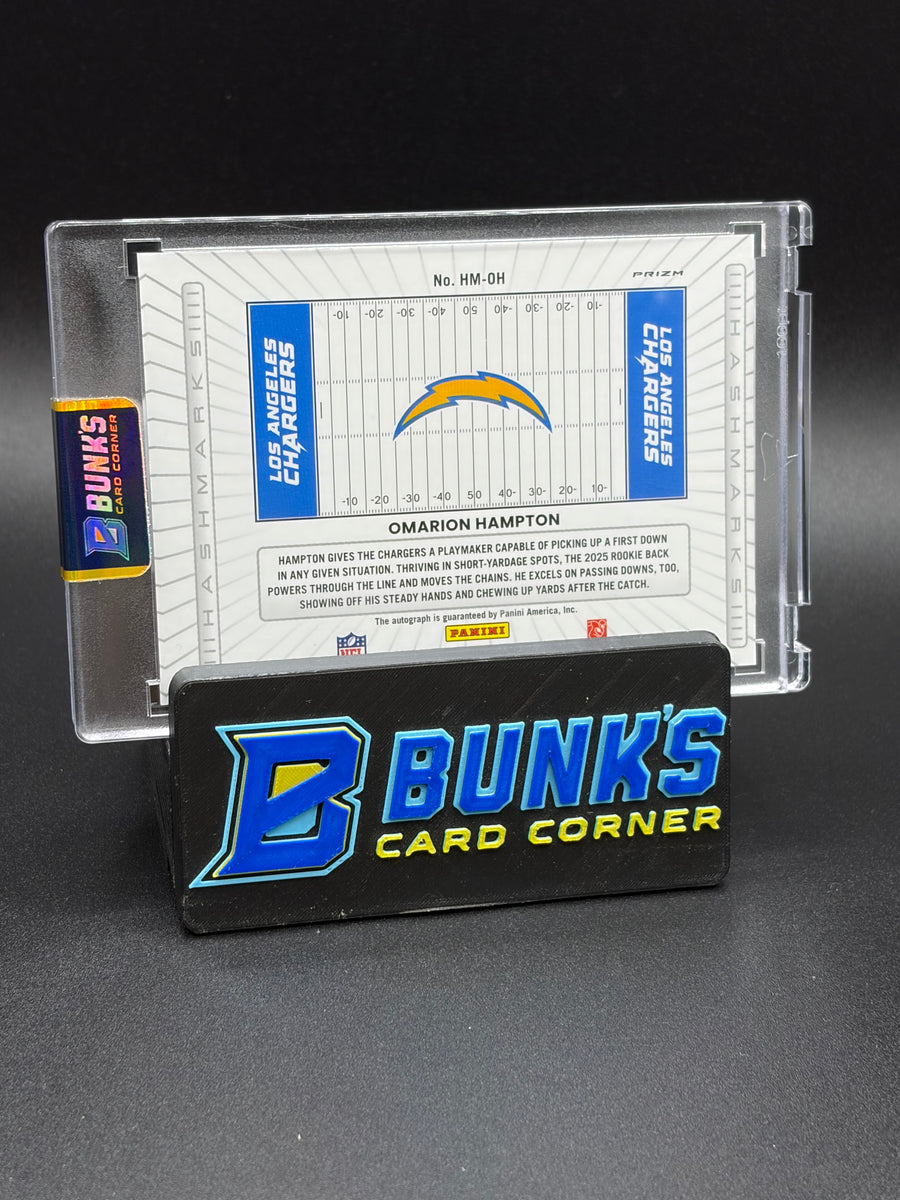 2025 Omarion Hampton Donruss Optic Hashmarks Auto RC